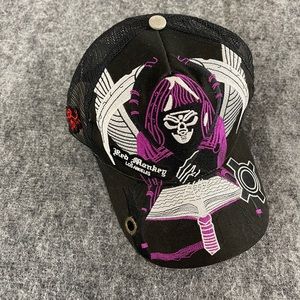 Red Monkey Los Angeles Hat Mens Black One Size Cap Unisex Embroidered n324